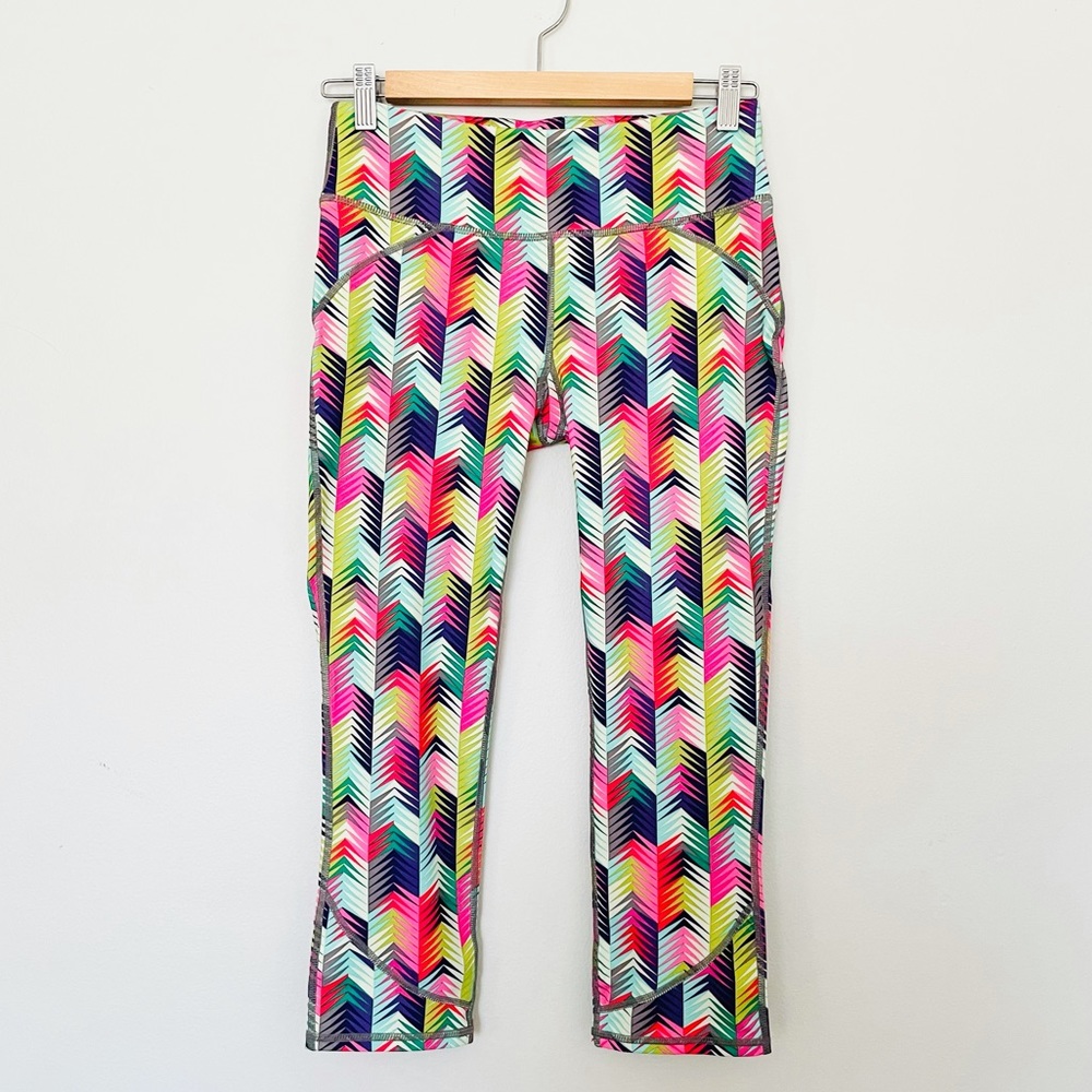 Fabletics Multi Colored Capri Yoga Pants - image 2
